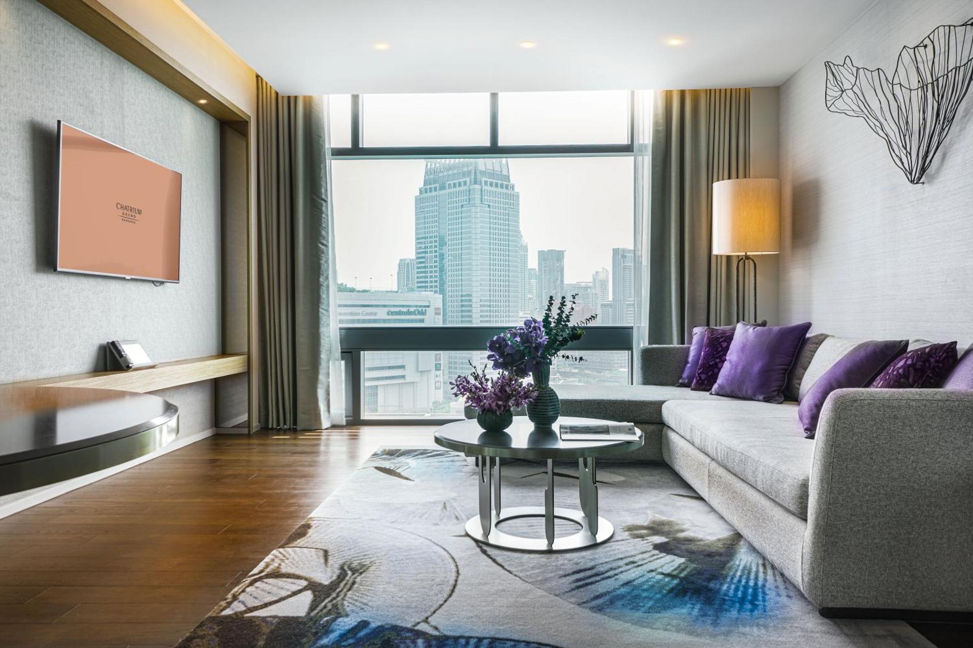 Chatrium Grand Bangkok Exterior foto Living room